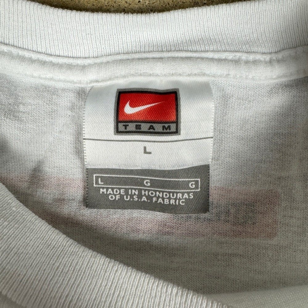 Vtg Nike Team Georgia Bulldogs T-shirt Mens Large White Just Do It Athletics Y2K - Picture 6 of 9